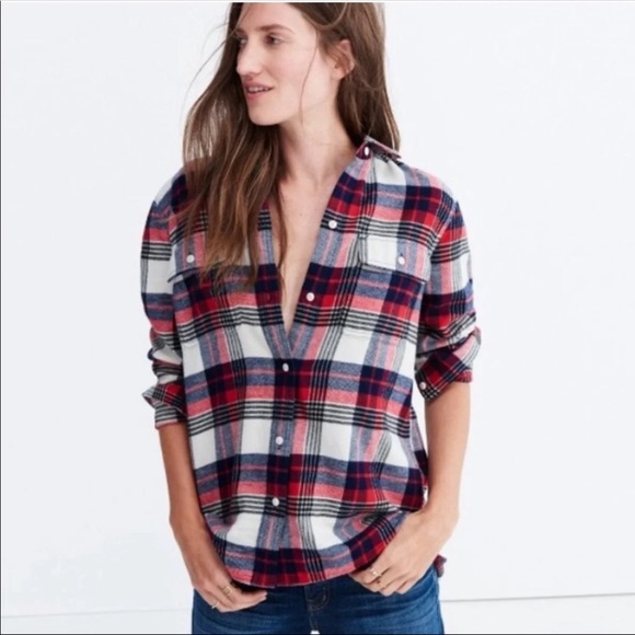 Madewell Tops - Madewell Flannel Button Down Shirt
